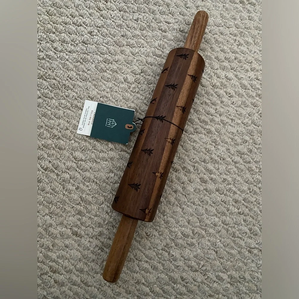 Hearth & Hand with Magnolia Christmas Tree Rolling Pin NEW 🌲🌲🌲🌲